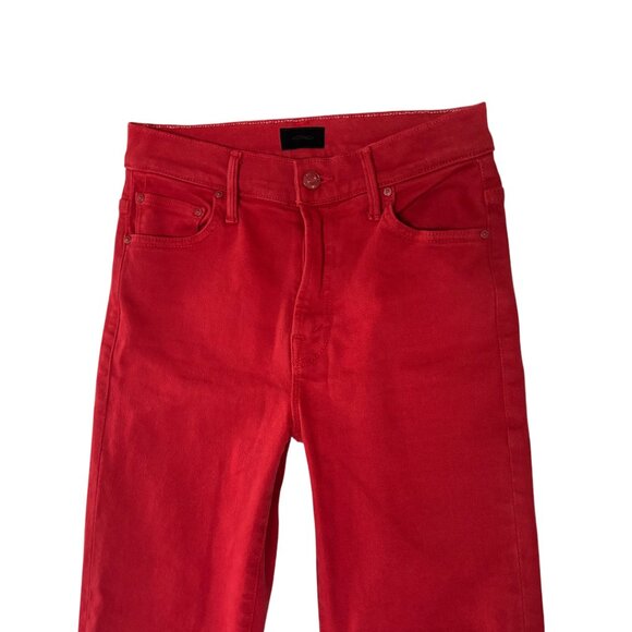 MOTHER THE INSIDER STEP CROP FRAY IN SECOND CHANCES JEANS SZ. 25" WAIST LIKE NEW - Picture 3 of 6